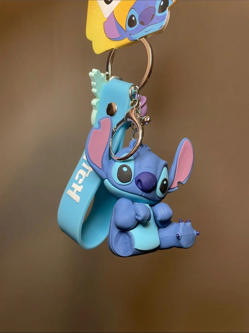 Disney Stitch Keychain Charm with Blue Strap - NWT